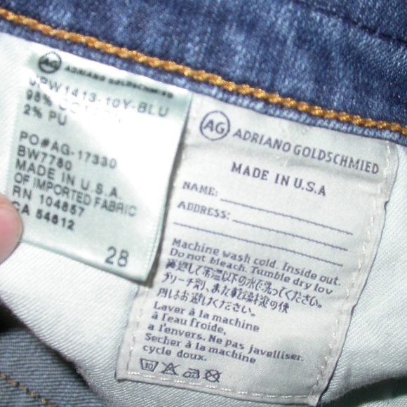 Adriano Goldschmied Piper Slouchy Slim Crop 10Y 28 - Picture 5 of 6